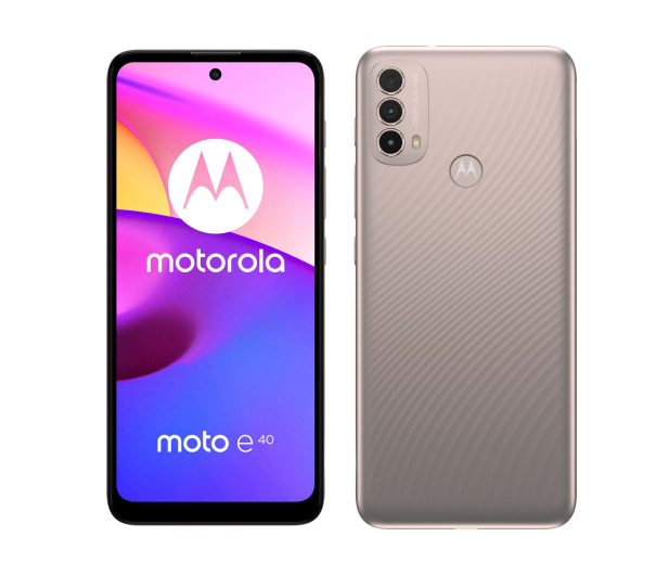 Motorola moto e40 4/64GB Pink Clay 90Hz - 689091 - zdjęcie